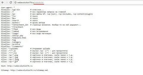 Индексация robots txt