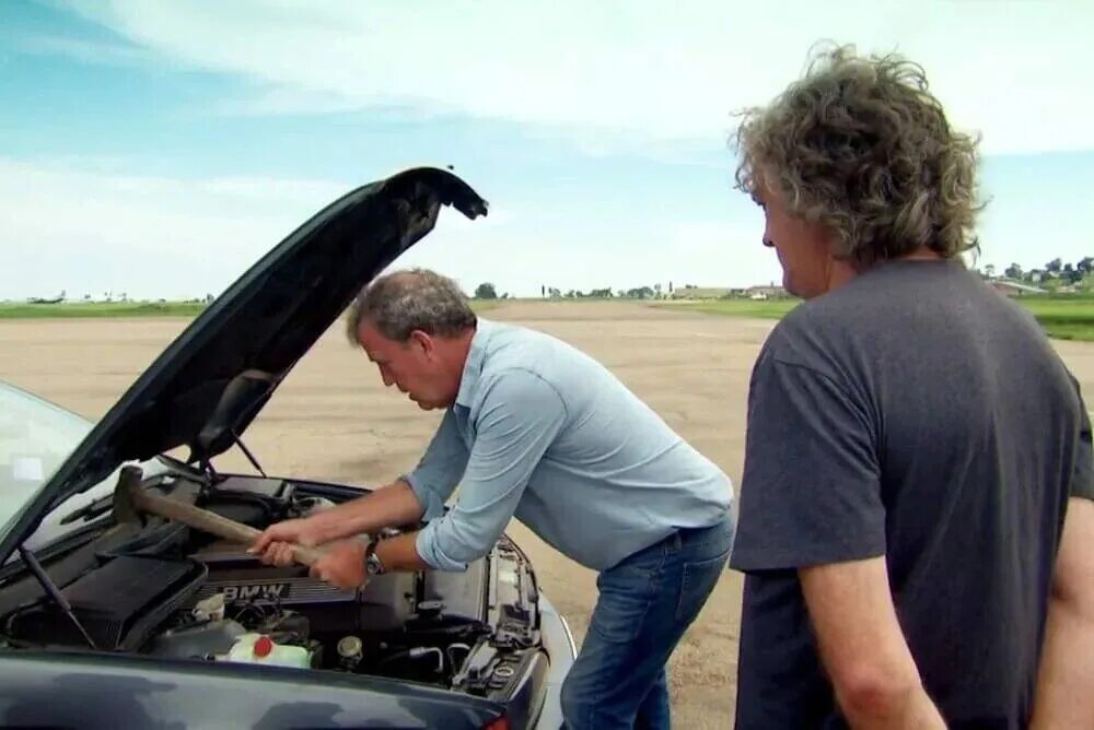 Видео чинит машину. Top Gear Jeremy Clarkson.