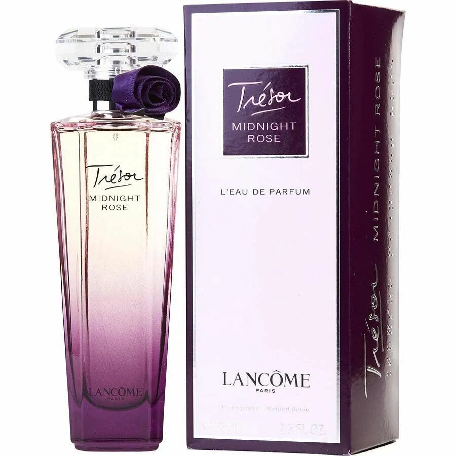 Купить ланком оригинал. Lancôme Tresor Midnight Rose. Духи Tresor Midnight Rose. Ланком Midnight Rose 75ml. Lancome Tresor Midnight Rose l’Eau de Parfum 75 ml.