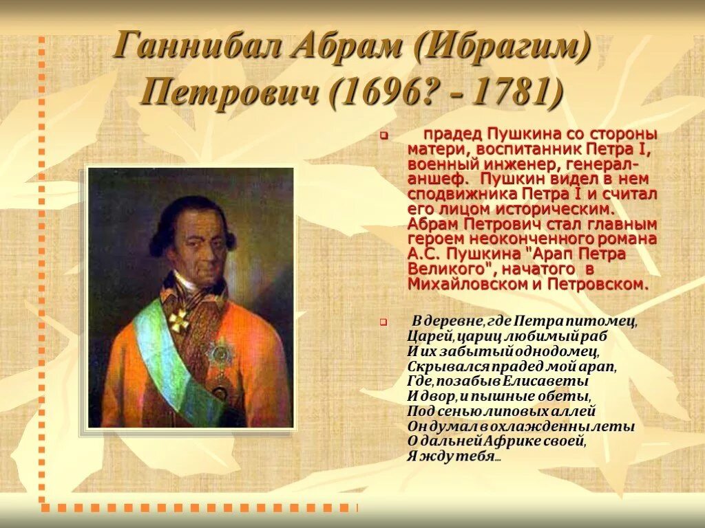 отец и дед пушкина