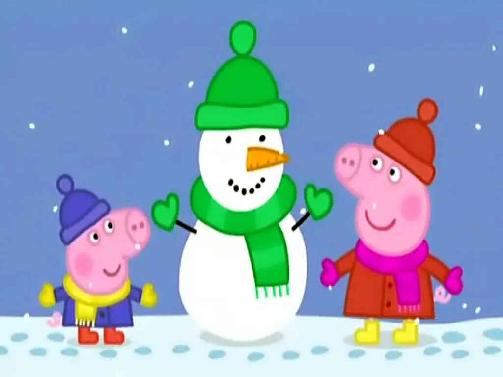 Свинка Пеппа новый год. Рождество Пеппы. Peppa pig ice skating