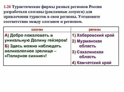 Туристические фирмы разработали слоганы рекламные лозунги