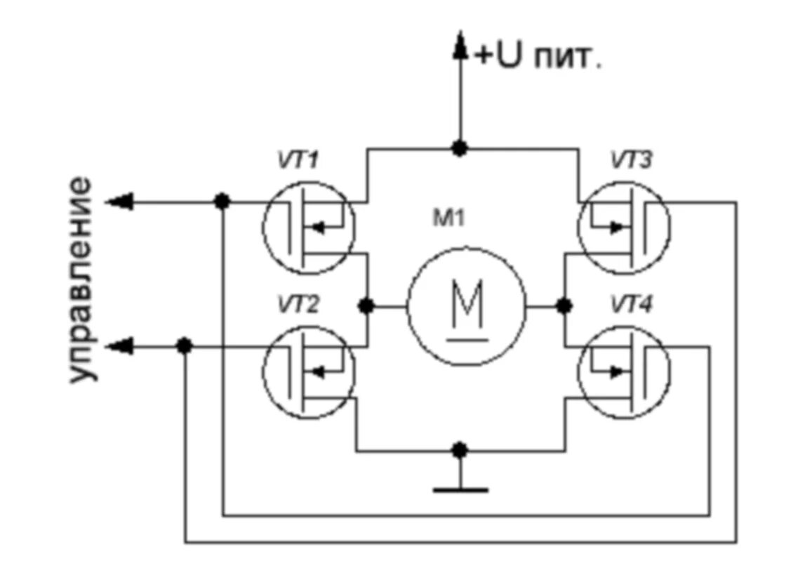 мостовая схема на полевых транзисторах. мостовая схема управления двигателем на транзисторах. H мост на биполярных транзисторах. схема реверса двигателя постоянного тока 12в на полевых транзисторах. мостовая схема двигатель.