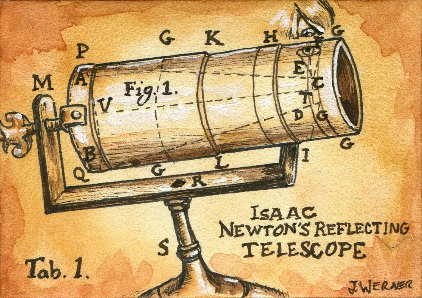 Приборы ньютона. Зеркальный телескоп Ньютона. Изобретения Ньютона зеркальный телескоп. Телескоп рефлектор Ньютона.