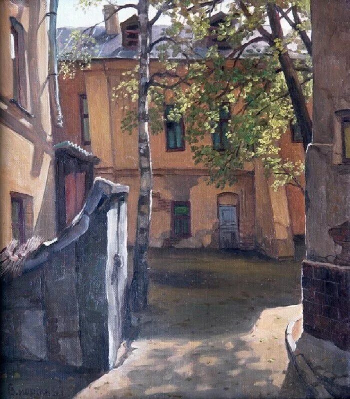 Картина двор. Живопись сергея тюпо. Пятиэтажки живопись. Московские дворики в живописи. Картина двор.