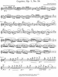 Скрипка каприз 24