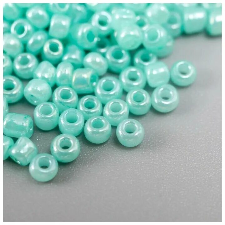 бисер прециоза 18134\. круглый бисер. бисер чехия "gamma" круглый 1 10/0 2. круглый бисер. 3 мм 10 х 5 г 1-й сорт - a033 голубой.