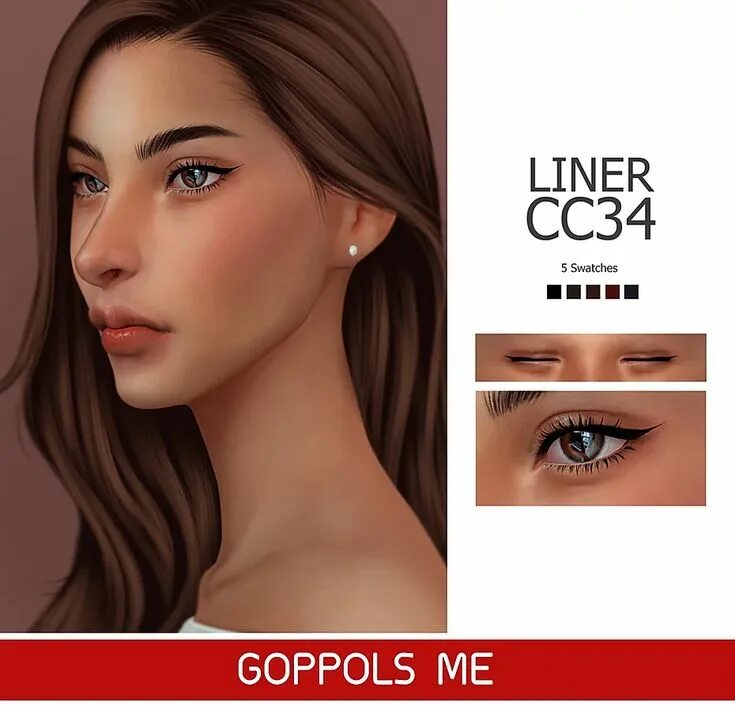 Cc line. Симс 4 Skin GOPPOLS. Goppolsme нос. Liner приложение. GPME-Gold Liner cc34.