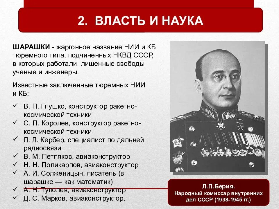 Берия нарком внутренних дел СССР. Народный комиссар Берия. Шарашки при Сталине.