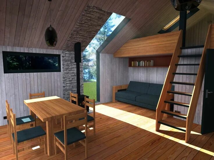 Molecule Builds Another Spacious Tiny Home on a Trailer Tiny house cabin, Tiny h