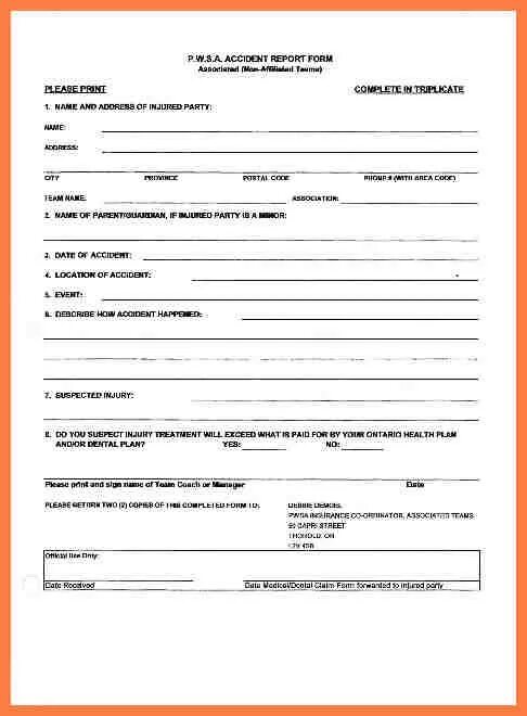 Copyright report form