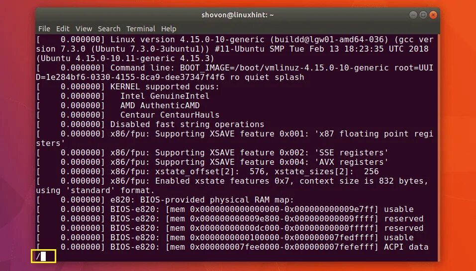 Linux usb. Dmesg install.