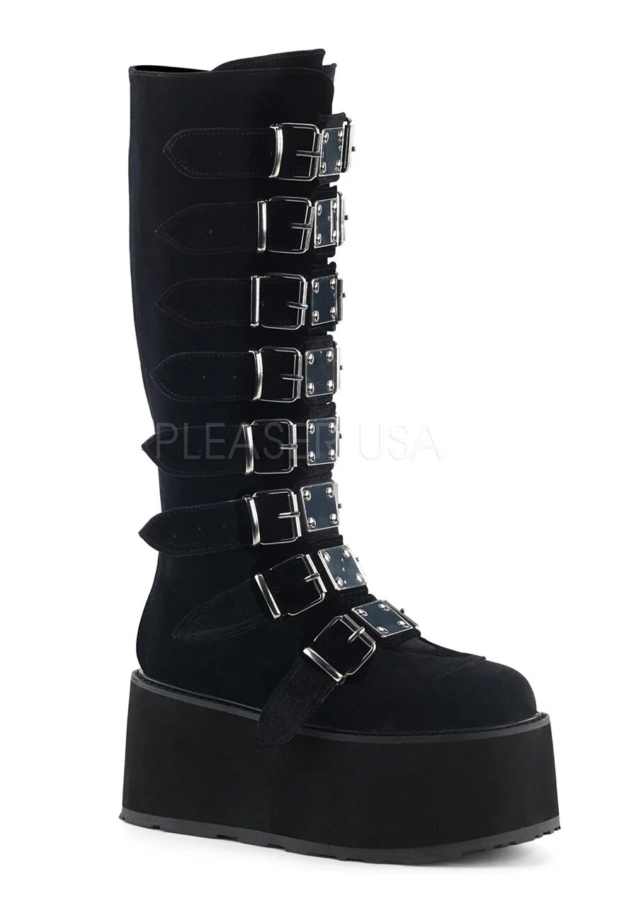 Сапоги готов. Ботинки Demonia Pleaser. Сапоги Demonia Готика. Сапоги Demonia Готика женские. Goth Boots ботинки Demonia.