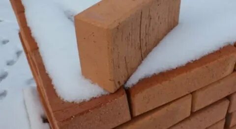 Кладка кирпича при минусовой температуре
