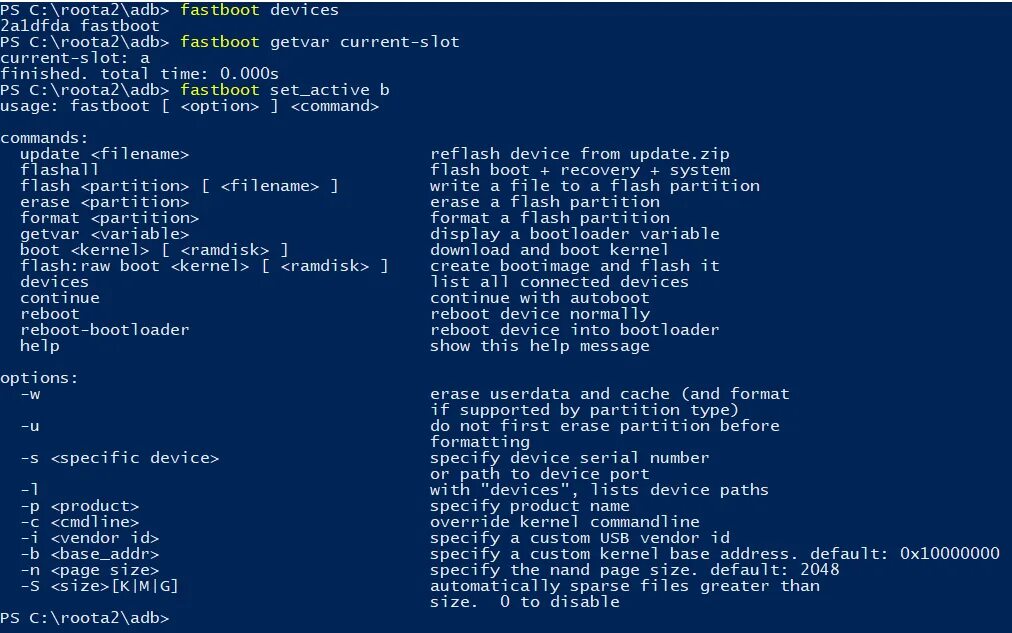 ADB Fastboot. Fastboot Set_Active Slot. Fastboot devices в консоли.