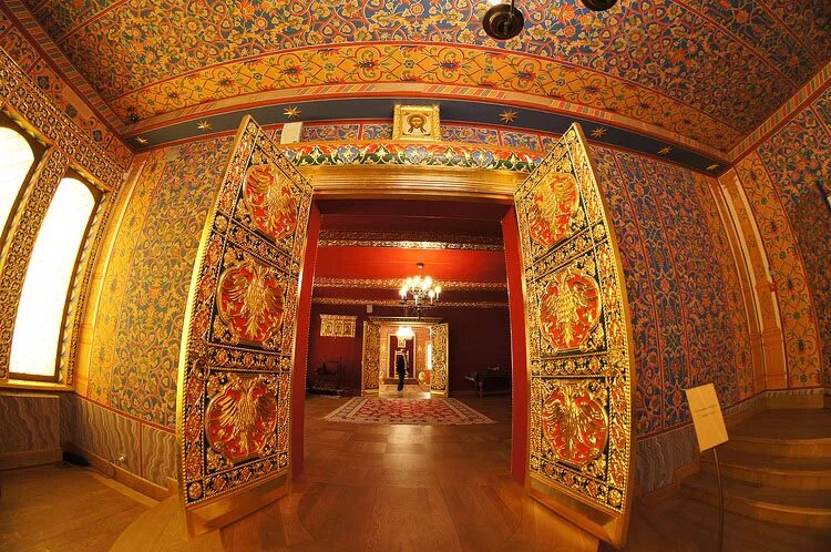 коломенское залы. царская опочивальня теремной дворец. коломенское залы. дворец царя алексея михайловича в коломенском. коломенское залы.