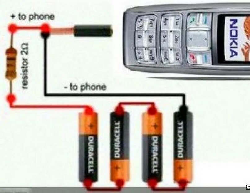 Зарядка аккумулятор телефона без телефона