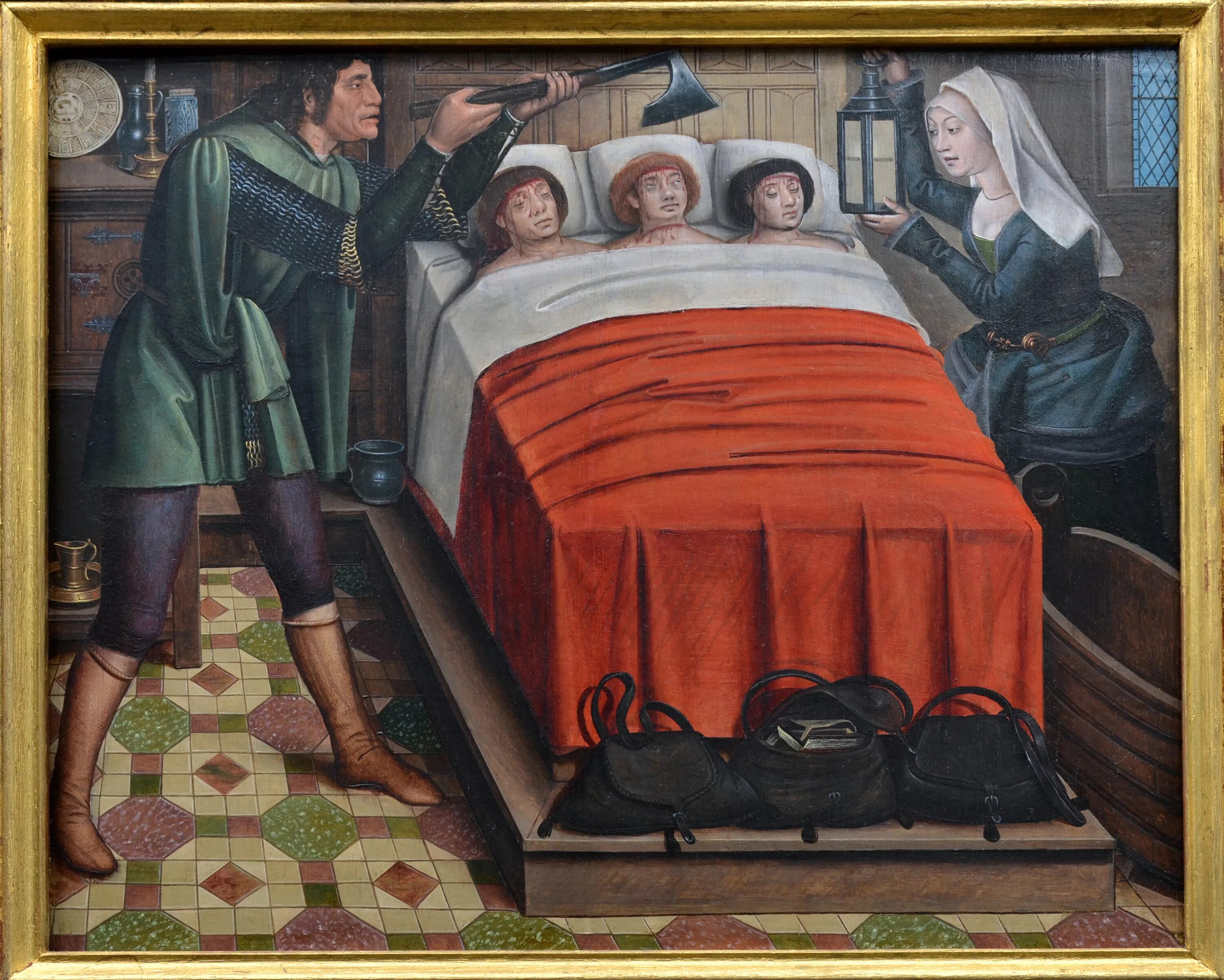 Произведения 15 века. Кровать в средневековье. Средневековая картина кровати. Детская кровать средневековье 15 век. Омерзительное средневековье.