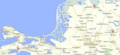 Старонижестеблиевская краснодарский край на карте