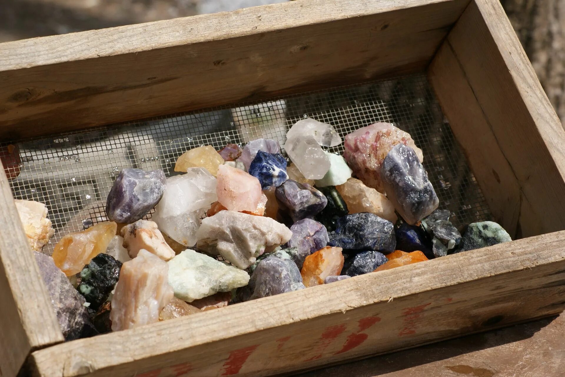 Stone mine. Gem Mining. Gem mine site.