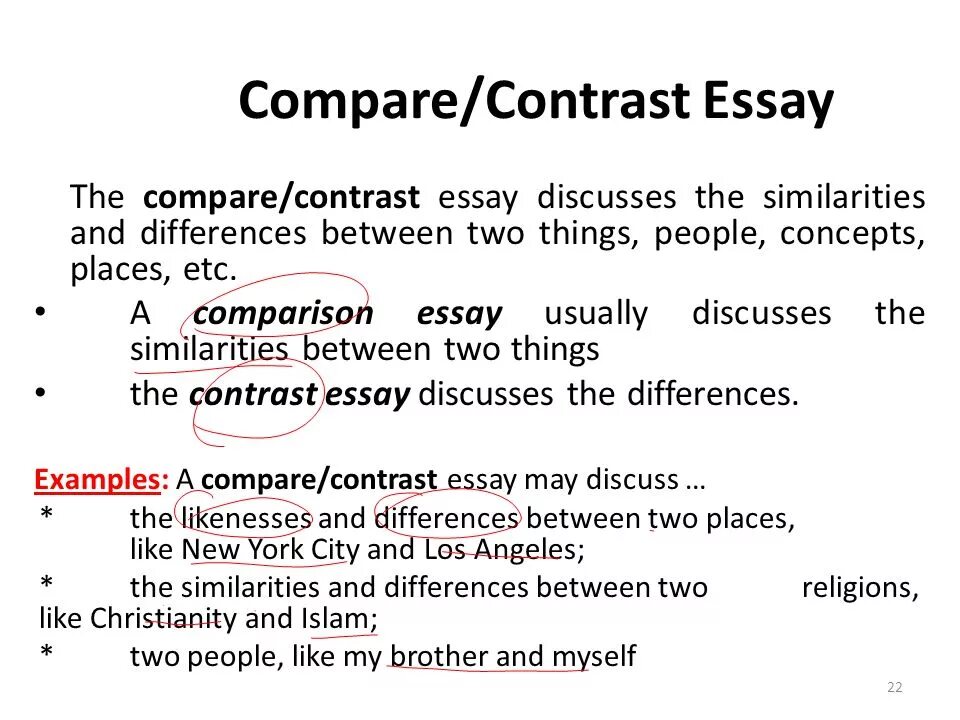 Compare 2 people