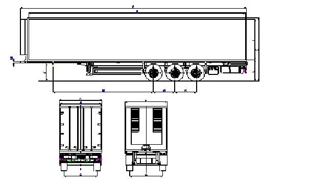 чертеж полуприцепа. чертеж полуприцепа. полуприцеп кессборер бортовой. бортовой полуприцеп высота. полуприцеп шмитц чертеж.