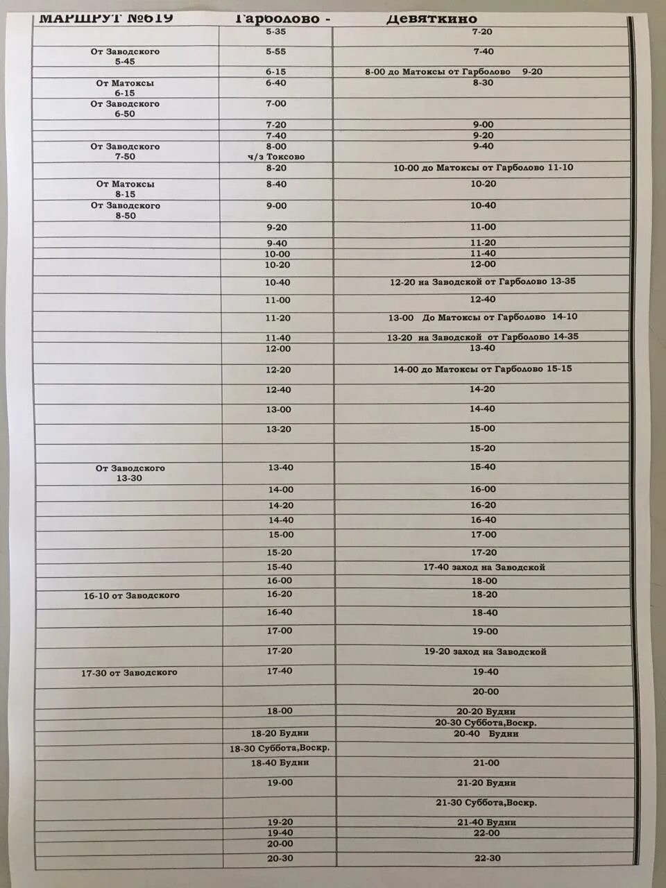 Расписание автобусов 619 автобуса. Расписание автобуса 619 Гарболово Девяткино. Расписание автобуса 619 от Девяткино. 619 Маршрутка расписание.