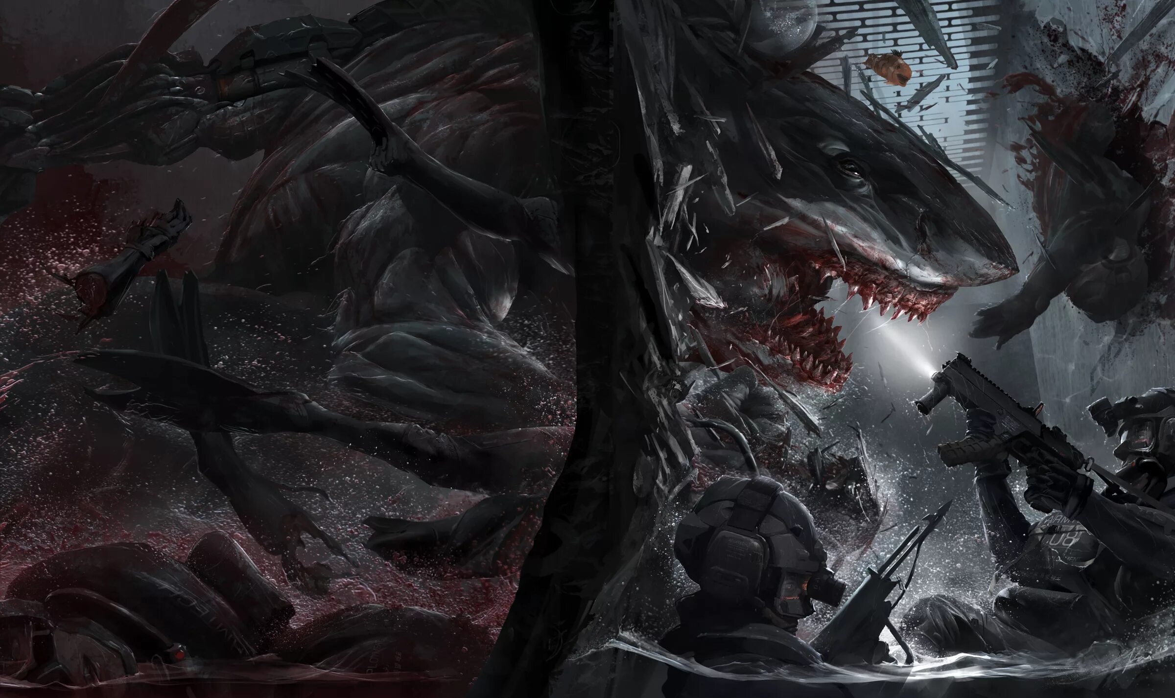 Битва в темной глубине. Морские чудовища арт. Битва в темной глубине. Темные стратегия фэнтези арт. Темное фэнтези.