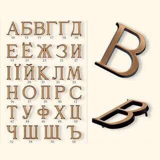 Бронза буквы