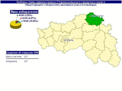 Карта старооскольского