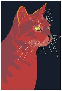 Нарисуй красного кота