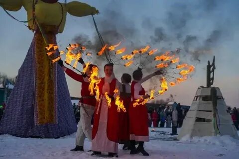 Сжигание масленицы
