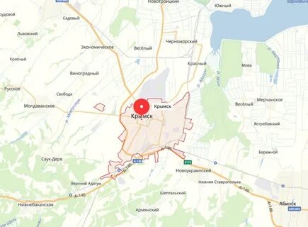Крымск краснодарский край показать на карте
