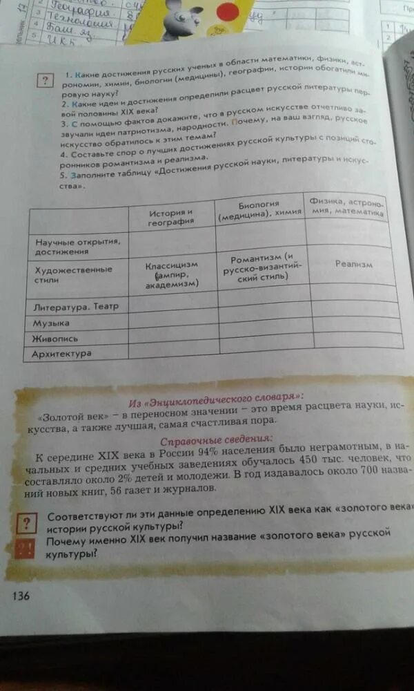 С помощью текста учебника составьте таблицу достижений. Таблица достижения науки литературы и искусства. таблица «достижения русской культуры xvi-xvii вв.».литература. заполнить таблицу &quot;достижения русской науки&quot;. заполните таблицу достижения русской науки литературы и искусства.