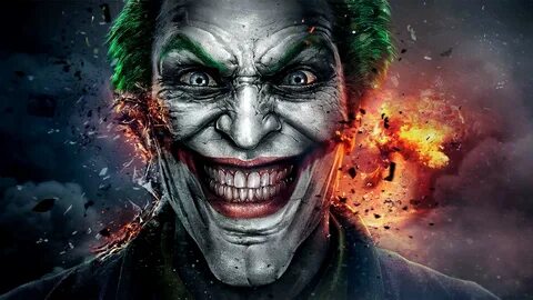 Обои Огонь, The Joker, несправедливость " Скачать красивые HD обои (картинки) на