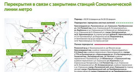 Какие станции перекрывают