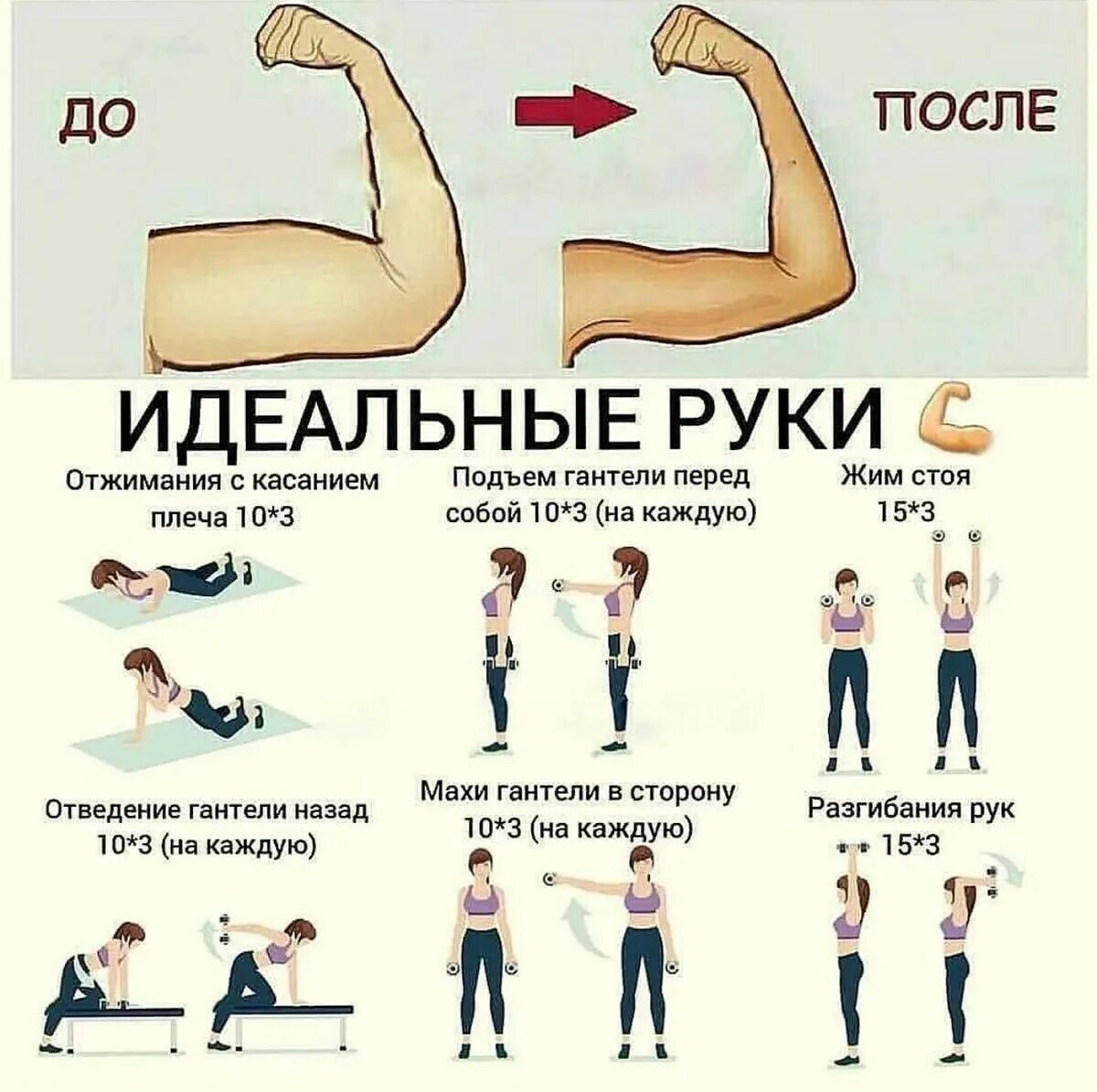 Гантели от дряблости рук