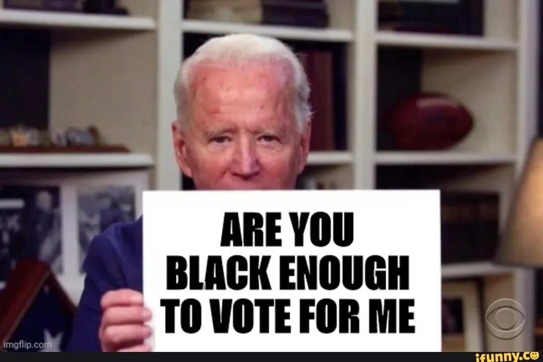 T me vote. Meme you aint Black Biden. When i die don't Let me vote Democrat.