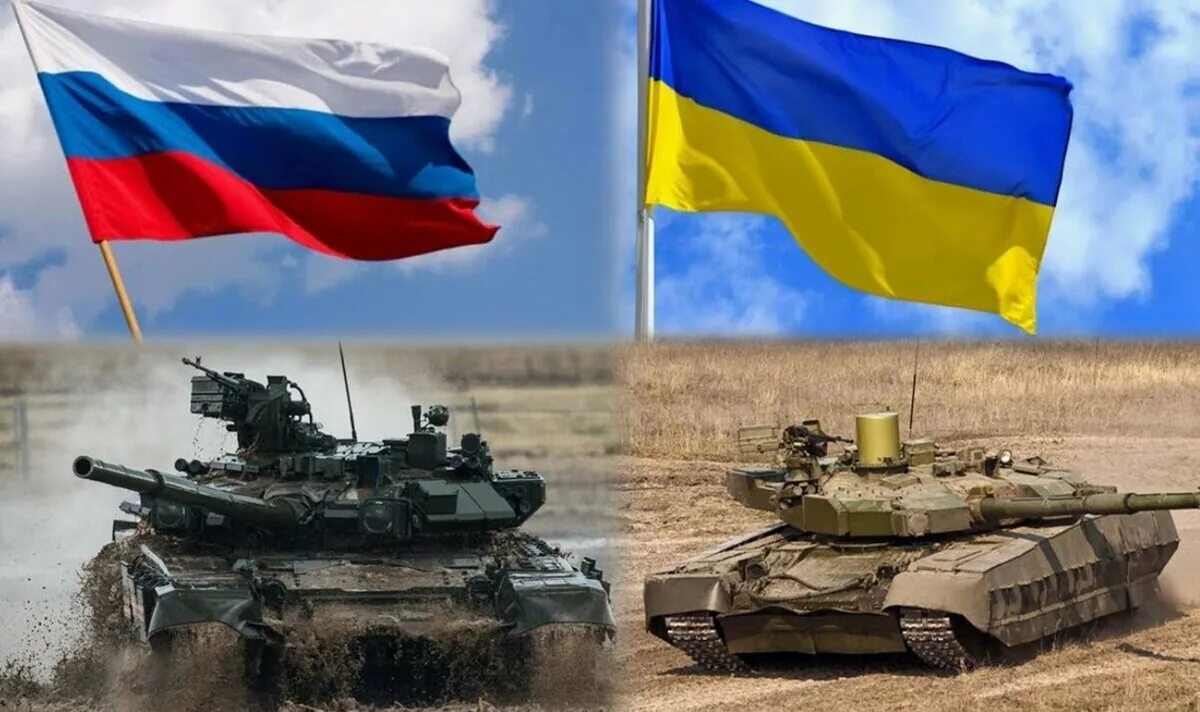 Украинский танк. Украина – это Россия. Россия против Украины.