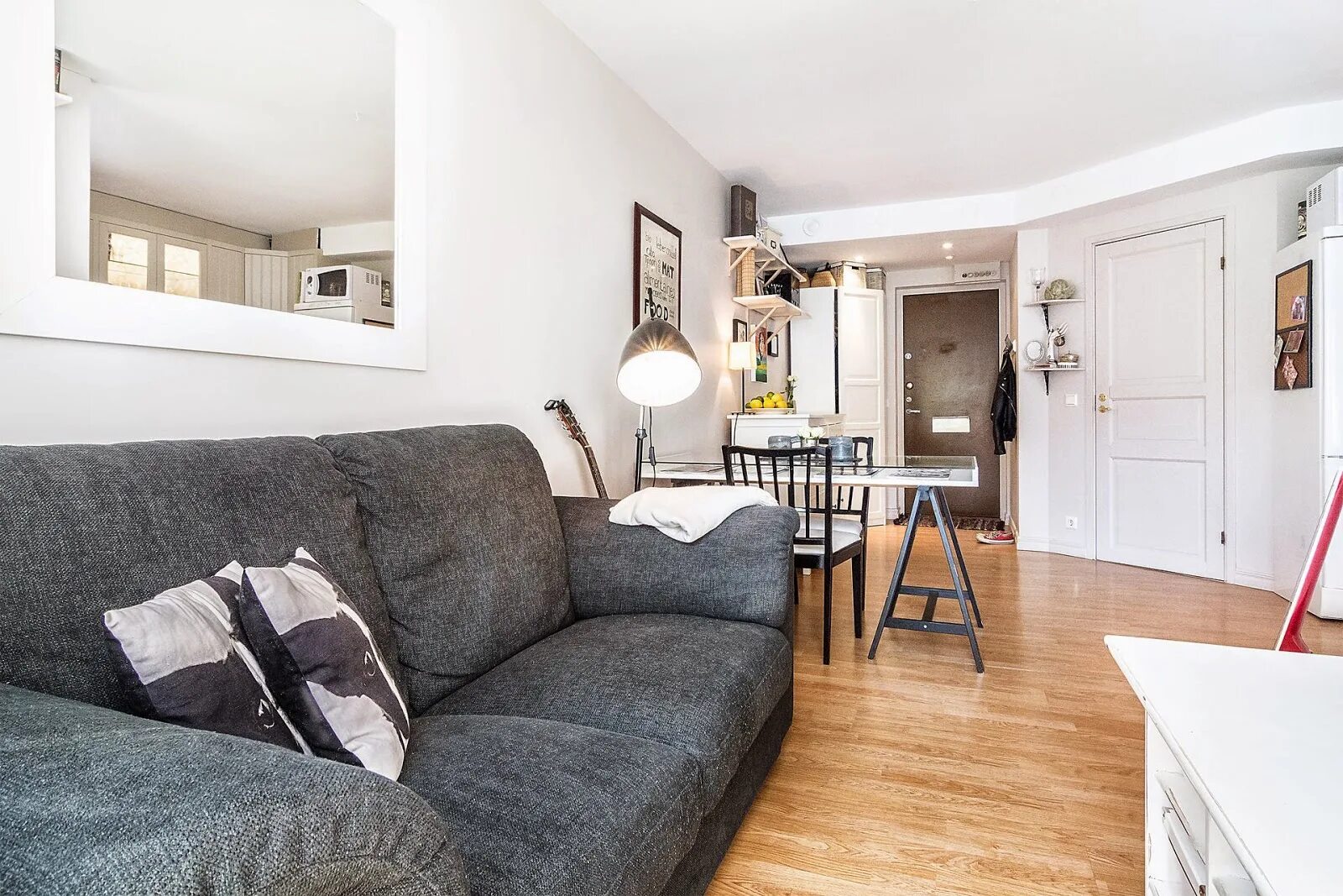 квартира студия 31 кв м. м. интерьер двушки хрущевки. однушка в скандинавском стиле. квартира студия бюджетная.