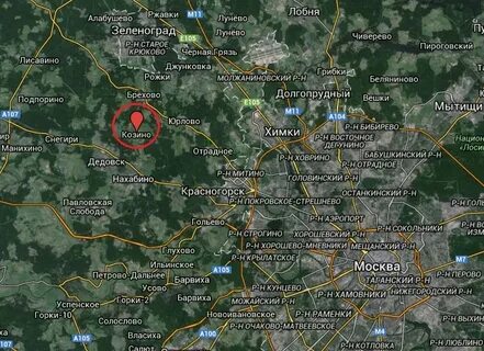 Спутник карты московская область