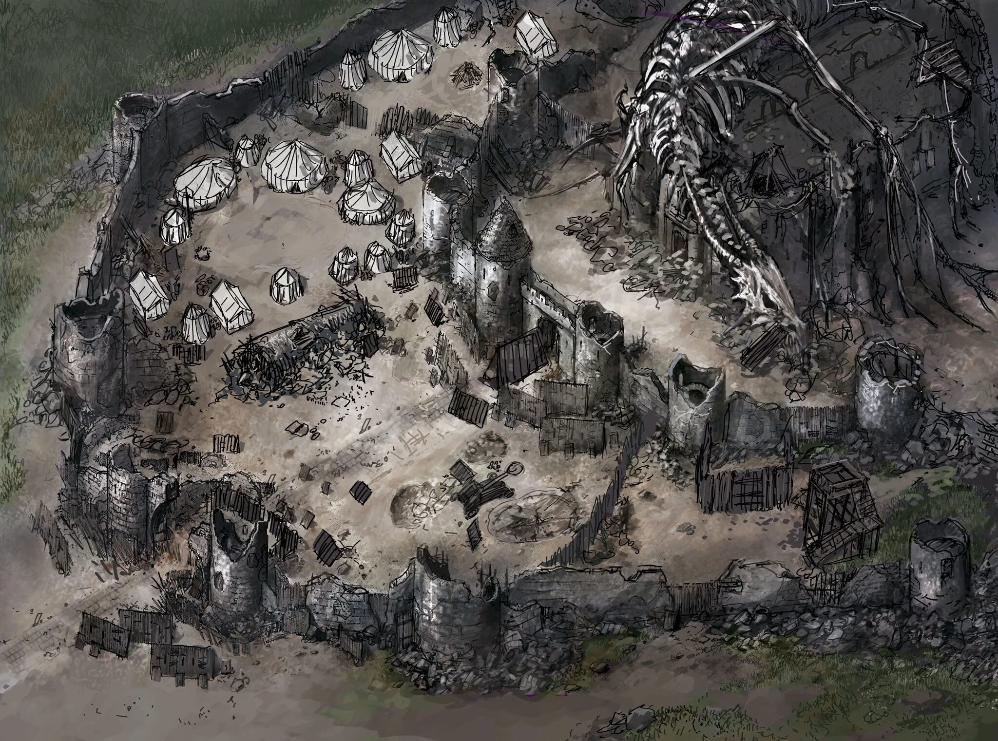 Baldur s gate 3 вымершая деревня. Baldur&#039;s gate: siege of dragonspear. siege of dragonspear карта. балдурс гейт 3 город. baldur&#039;s gate 3 лагерь.