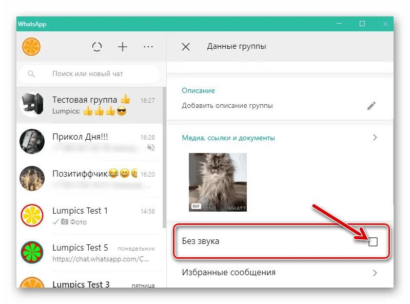В ватсапе статусы без звука