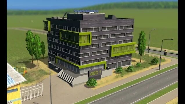 Geo1 building of the Westfälische Wilhelms University. Building 1v1