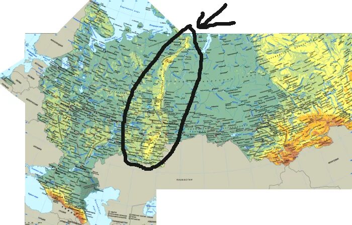Река урал на карте россии и казахстана. Уральские горы граница между Европой и Азией. Граница Европы и Азии Уральские горы. Граница Европы и Азии на карте.
