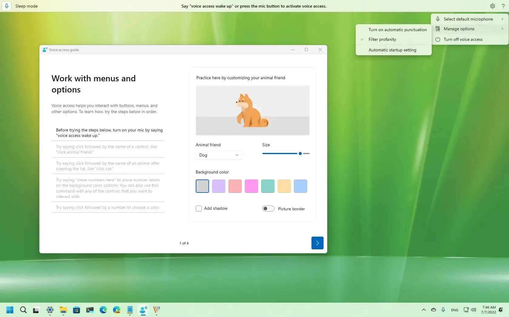 Voice access как удалить. Этот компьютер windows 11. voice access in windows 11. voice access. get started with voice access.