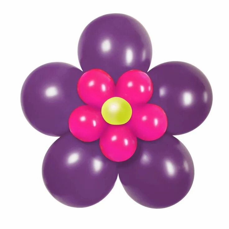 Цветы из шаров 5 лепестков. Цветок 5 лепестков из воздушных шаров. Цветок из шаров фиолетовый. Цветочки из шаров сиреневые.