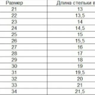 Длина стельки 24 см какой размер обуви