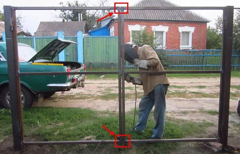 Как правильно приварить калитку