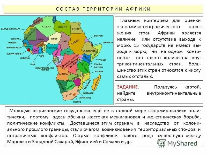 История формирования политической карты региона